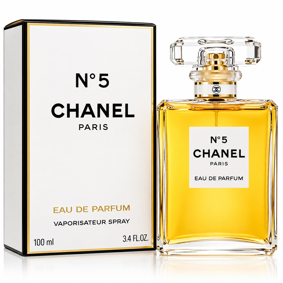 Chanel N°5 Eau De Parfum Spray for Women 3.4 oz (100 ml) Paris Perfume NEW IN BOX