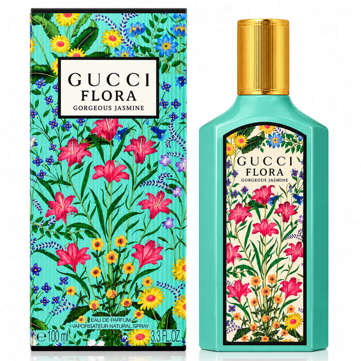 Gucci Flora Gorgeous Jasmine Eau de Parfum for Women 3.3 oz (100ml) New in Box